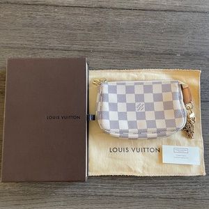 Louis Vuitton Mini Pochette in Damier Azur
